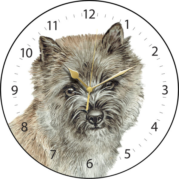 Cairn Terrier Dog Clock