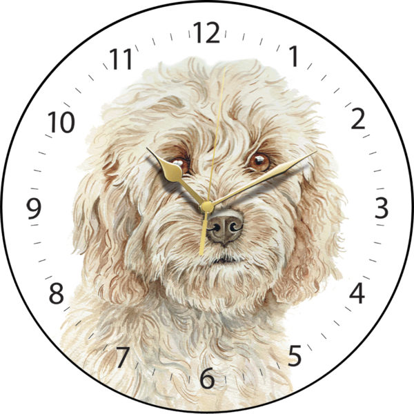 Cockapoo Dog Clock