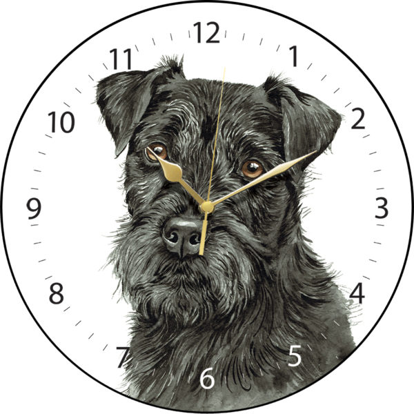 Patterdale Terrier Dog Clock