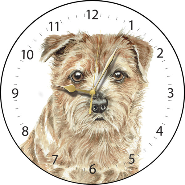 Norfolk Terrier Dog Clock