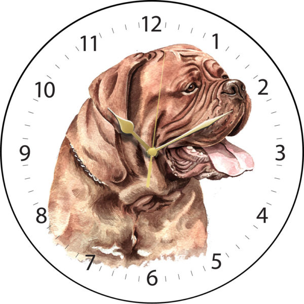 Dogue de Bordeaux Dog Clock