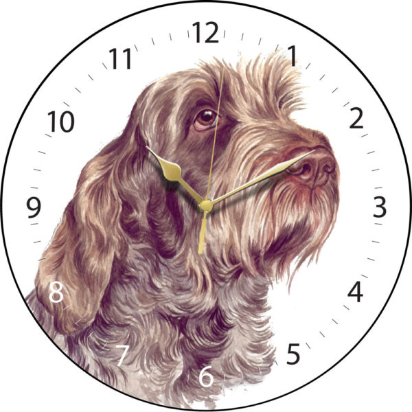 Italian Spinone Dog Clock