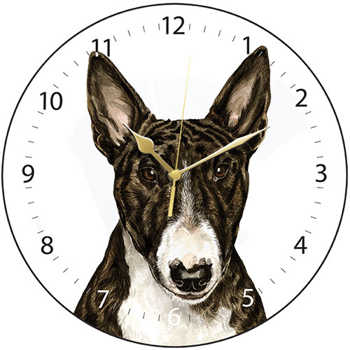 English Bull Terrier Dog Clock