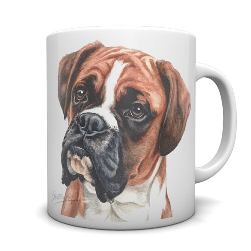 Boxer Ceramic Mug by Waggydogz
