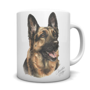 German Shepherd Ceramic Mug by Waggydogz