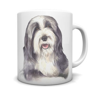 Bearded Collie Ceramic Mug by Waggydogz