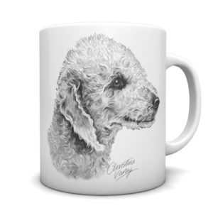 Bedlington Terrier Ceramic Mug by Waggydogz