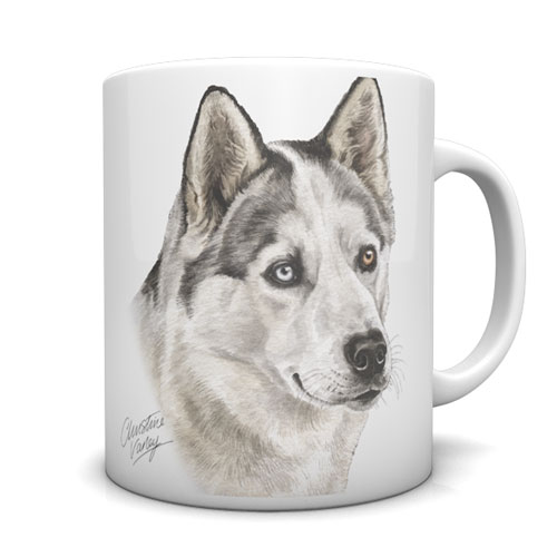 Siberian Husky Ceramic Mug by Waggydogz