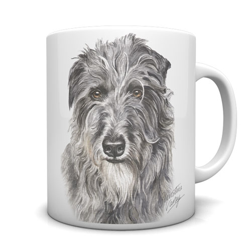 Deerhound Ceramic Mug by Waggydogz