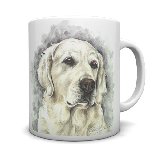 Golden Retriever Ceramic Mug by Waggydogz