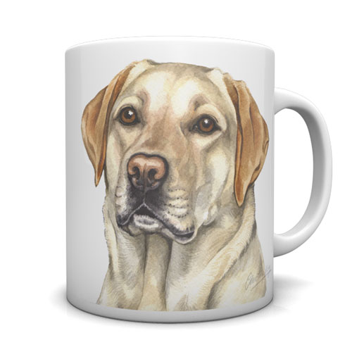 Golden Labrador Ceramic Mug by Waggydogz