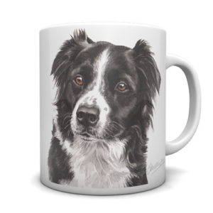 Border Collie Ceramic Mug by Waggydogz
