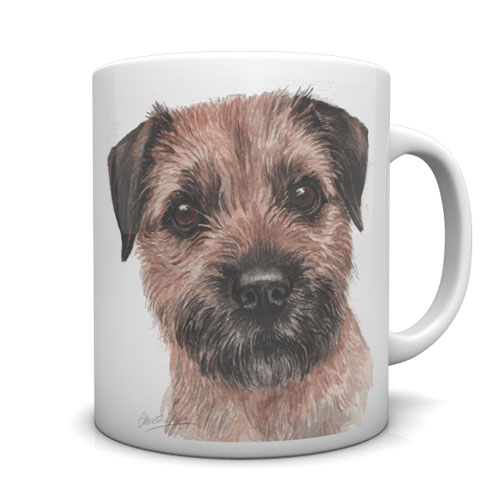 Border Terrier Ceramic Mug by Waggydogz