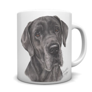 Great Dane Ceramic Mug by Waggydogz