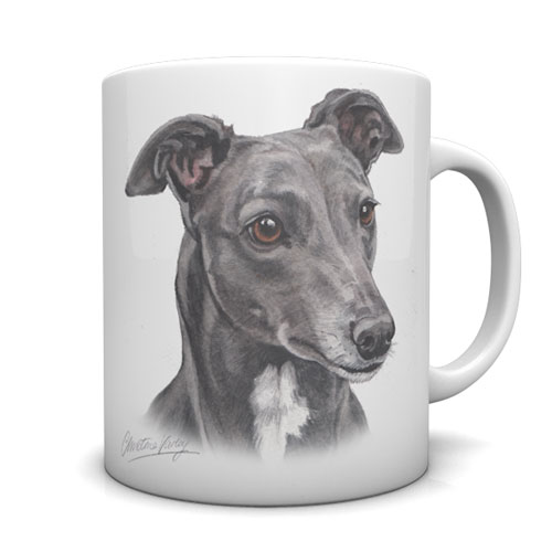 Greyhound Ceramic Mug by Waggydogz