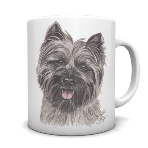 Cairn Terrier Ceramic Mug by Waggydogz