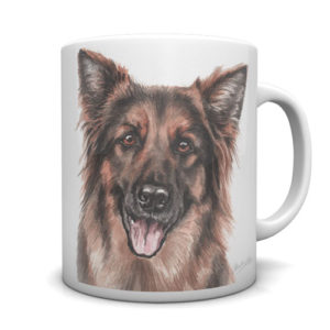 German Shepherd Ceramic Mug by Waggydogz