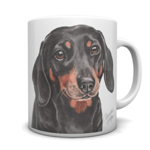 Dachshund Ceramic Mug by Waggydogz