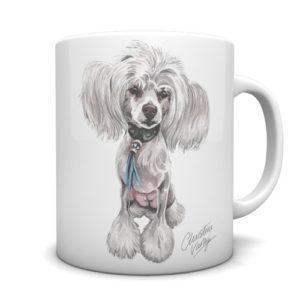 Chinese Crested Ceramic Mug by Waggydogz