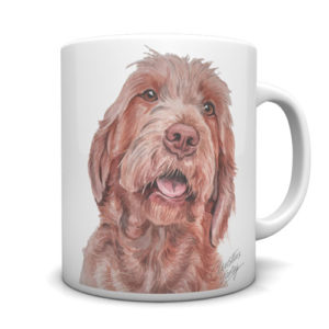Wire Haired Vizsla Ceramic Mug by Waggydogz
