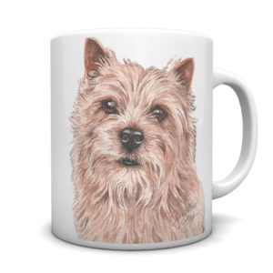 Norwich Terrier Ceramic Mug by Waggydogz