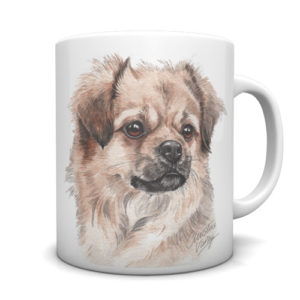 Tibetan Spaniel Ceramic Mug by Waggydogz