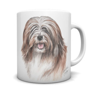 Tibetan Terrier Ceramic Mug by Waggydogz
