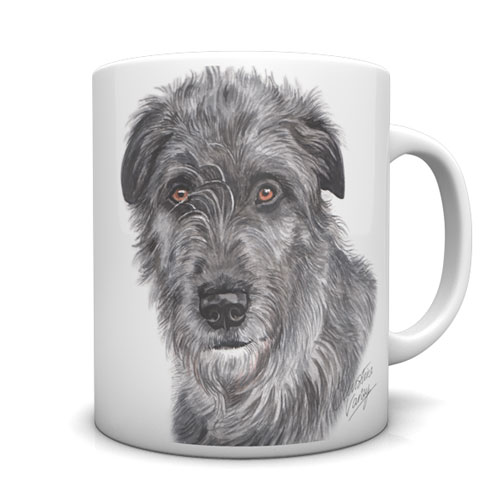 Irish Wolfhound Ceramic Mug by Waggydogz