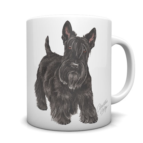 Scottish Terrier Ceramic Mug by Waggydogz