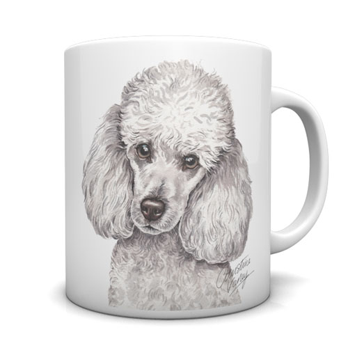 Miniature Poodle Ceramic Mug by Waggydogz
