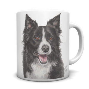 Border Collie Ceramic Mug by Waggydogz