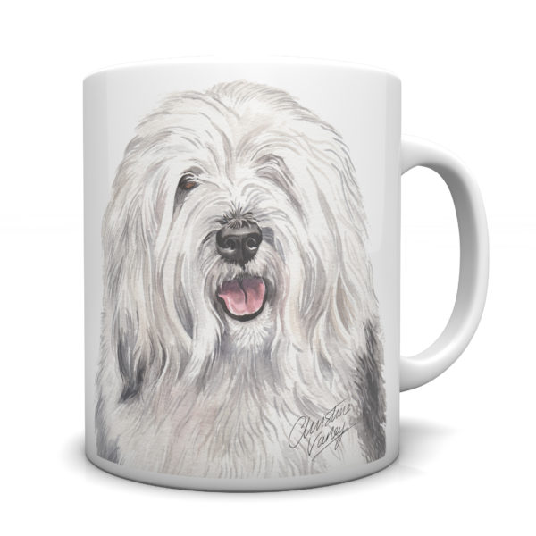 Old English Sheepdog Ceramic Mug by Waggydogz