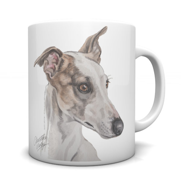 Greyhound Ceramic Mug by Waggydogz