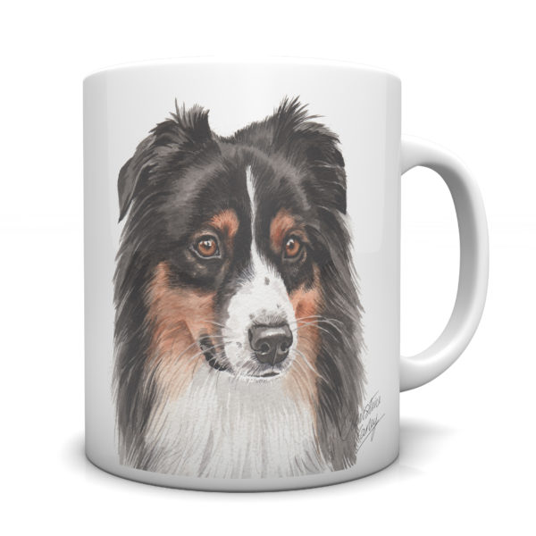 Australian Shepherd Ceramic Mug by Waggydogz