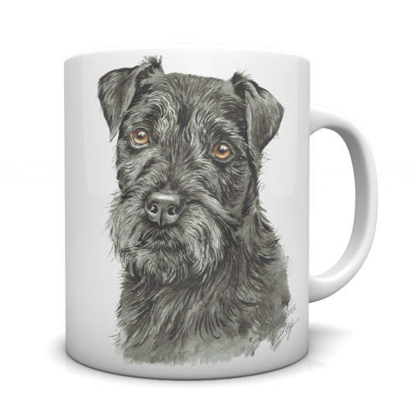 Patterdale Terrier Ceramic Mug by Waggydogz