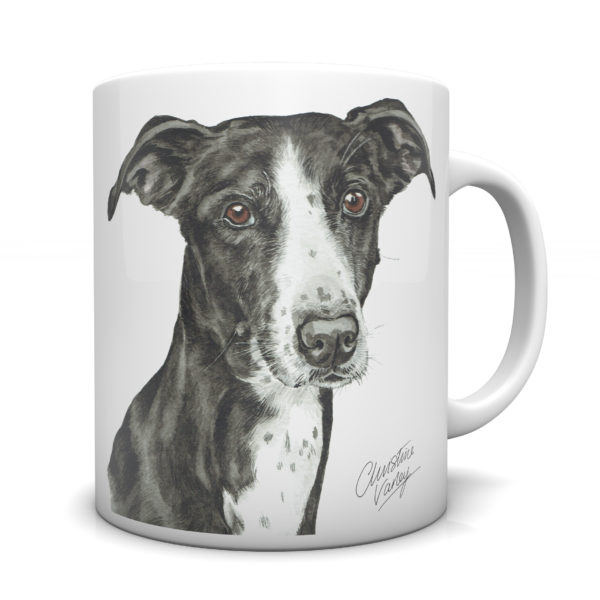 Lurcher Ceramic Mug by Waggydogz