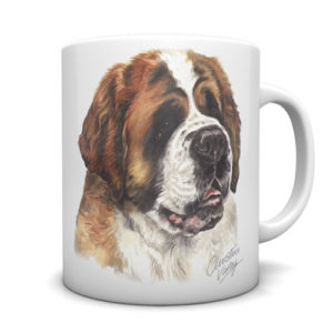 St. Bernard Ceramic Mug by Waggydogz