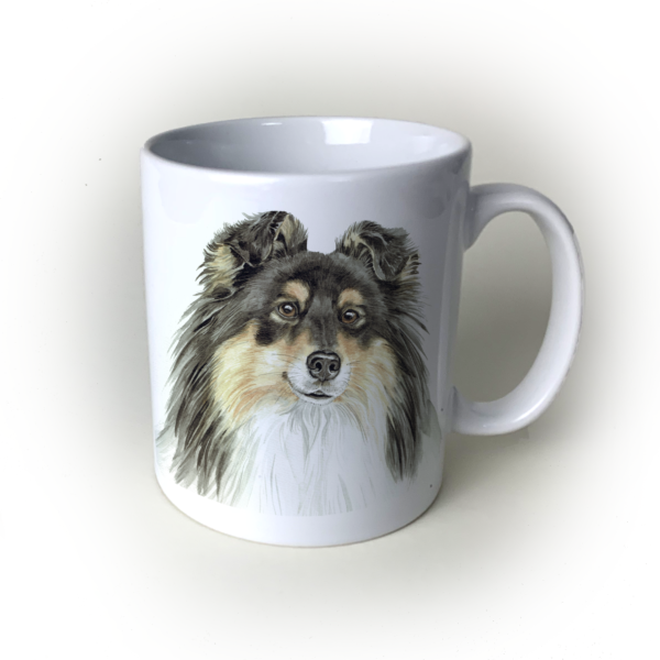 Tri Shetland Sheepdog mug
