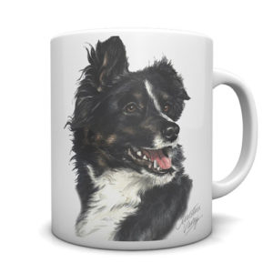 Border Collie Ceramic Mug by Waggydogz