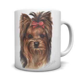 Yorkshire Terrier Ceramic Mug by Waggydogz