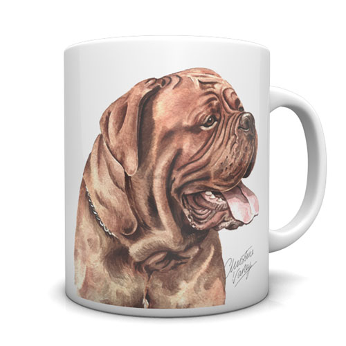 Dogue de Bordeaux Ceramic Mug by Waggydogz