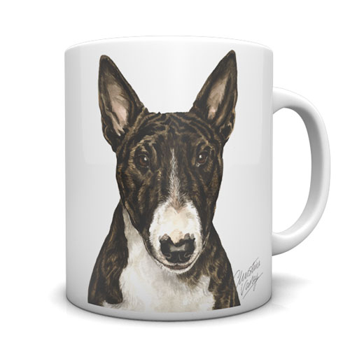 English Bull Terrier Ceramic Mug by Waggydogz