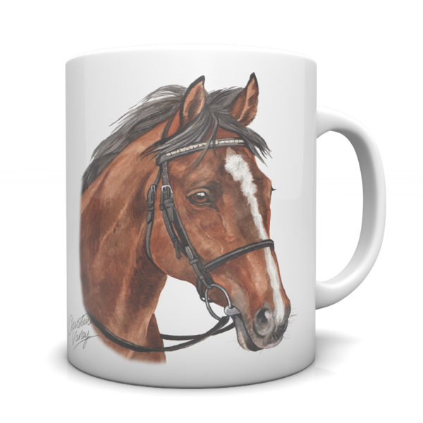 Bay Horse Ceramic Mug by Waggydogz