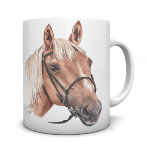Palomino Horse Ceramic Mug by Waggydogz