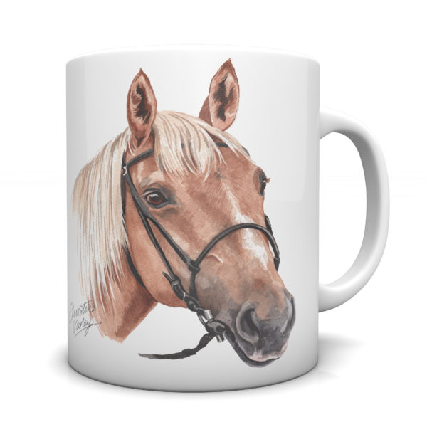 Palomino Horse Ceramic Mug by Waggydogz