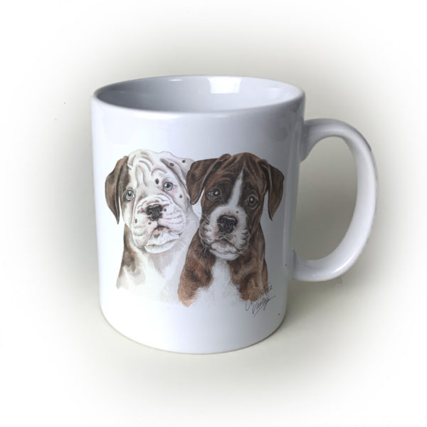 Boxer Ceramic Mug by Waggydogz