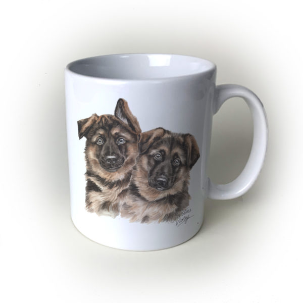 German Shepherds Ceramic Mug by Waggydogz