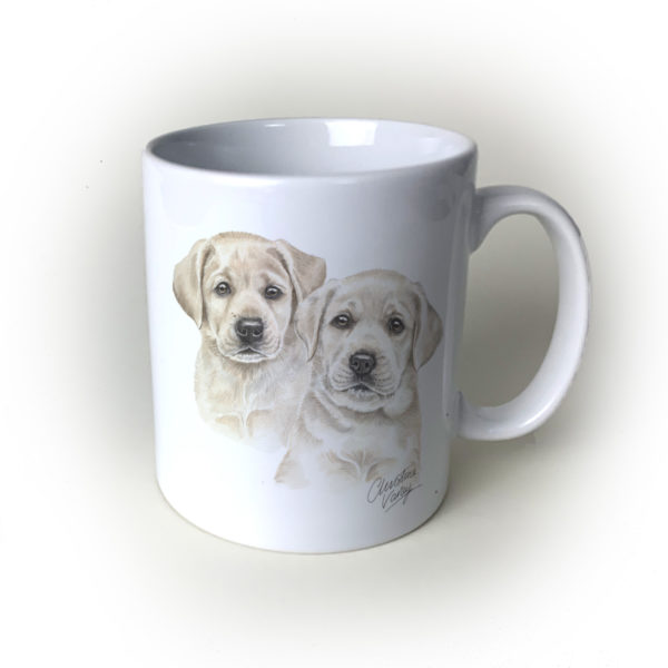 Labradors Ceramic Mug by Waggydogz