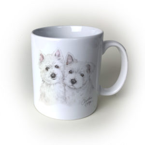 Westies Ceramic Mug by Waggydogz