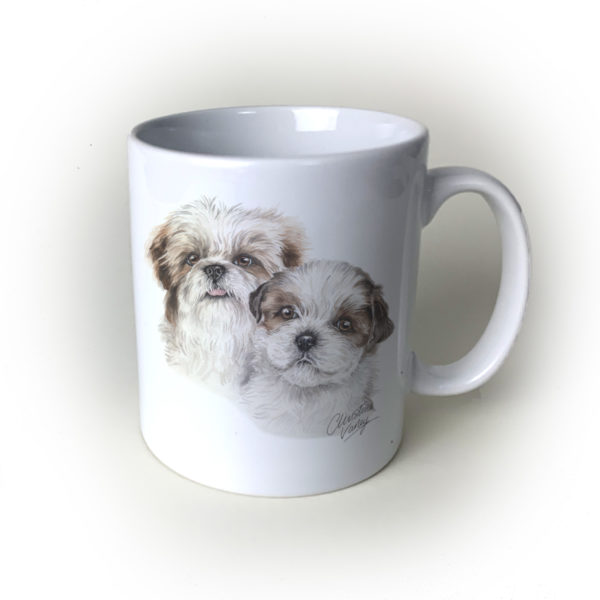 Shih Tzus Ceramic Mug by Waggydogz